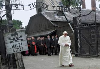 debunking the sanctified holocaust religion. Pope-at-auschwitz